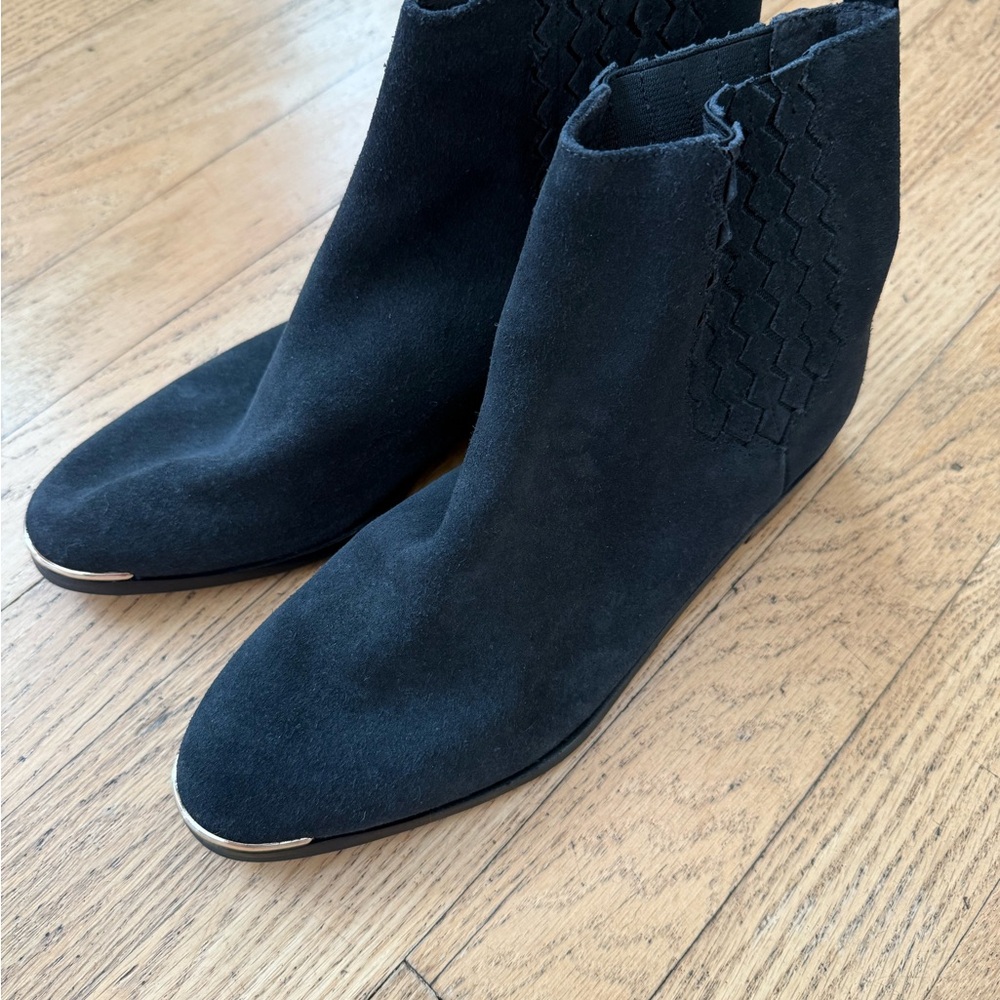Ted Baker Black Suede Ankle Booties